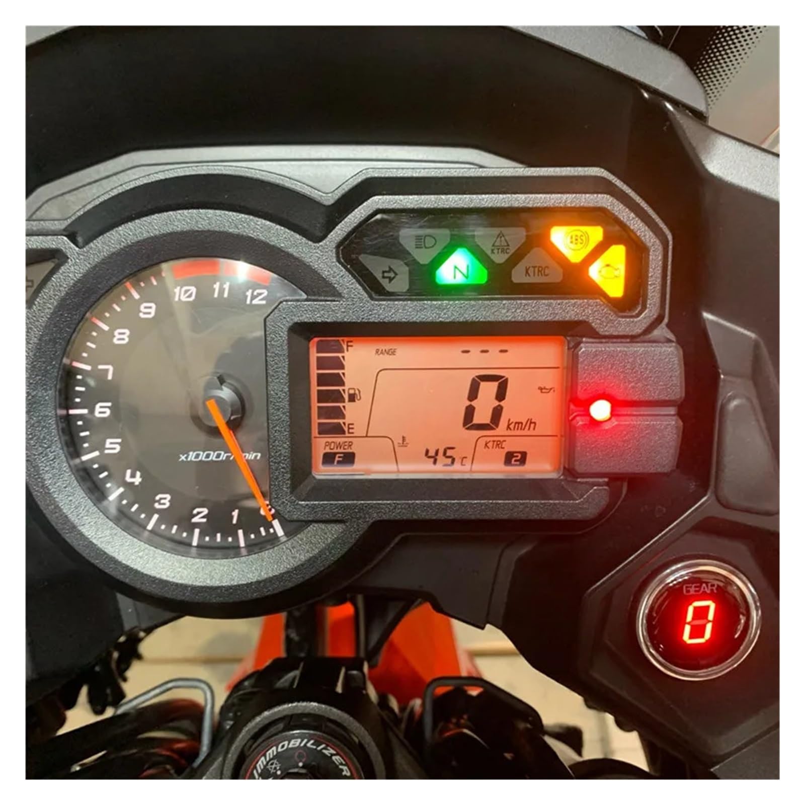 Moto Support indicateur Vitesse pour VE&RSYS 650 1000 2012 2013 2014 2015 2016 2017 Accessoires De Moto Indicateur Rond 1-6 Niveau Affichage Jouer