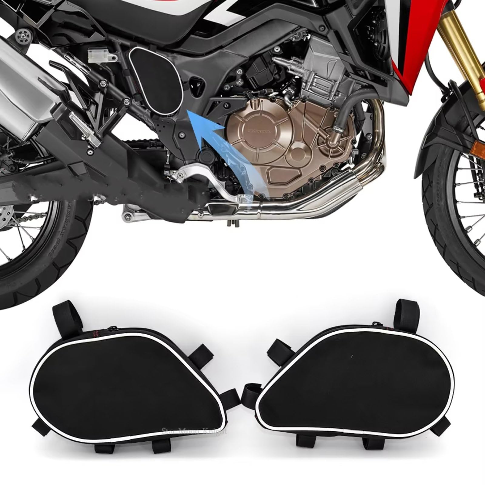Compatibile Con CRF1000L Per África Per Twin 2015 2016 2017 Strumento Di Riparazione Moto Posizionamento Borsa Telaio Pacchetto Cassetta Degli Attrezzi Sacche Moto