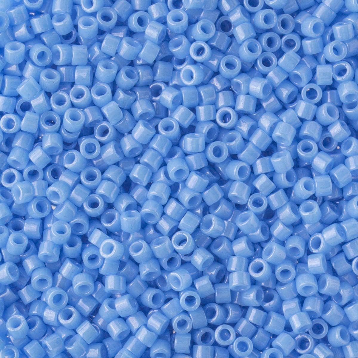Miyuki Delica Seed Beads Bundle: Size 11/0, Green Turquoise Opaque Palette Collection DB655, DB658, DB659-3 Tubes of 7.2 Grams ea