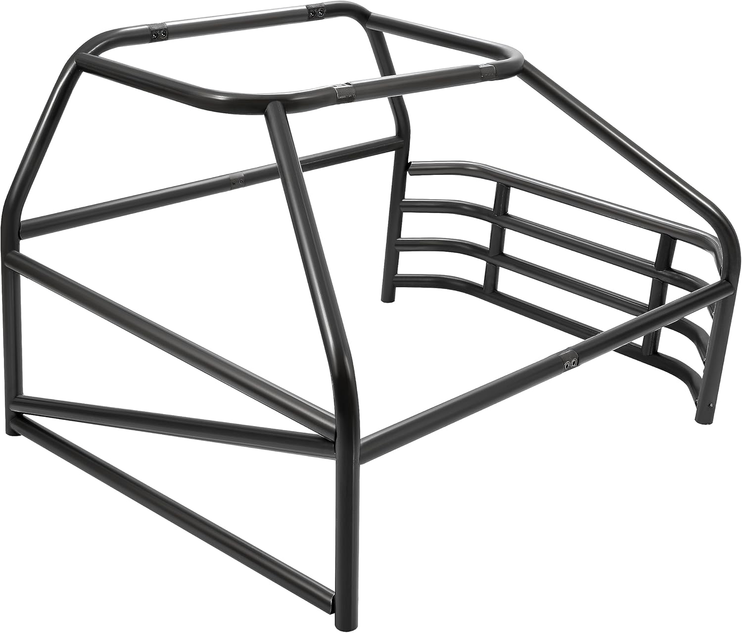 KUAFU Roll Cage Kit Universal Standard Roll Bar for Pickup Trucks Replacement for ALL22107 Steel Bare Metal Black(2 Packages Shipped)