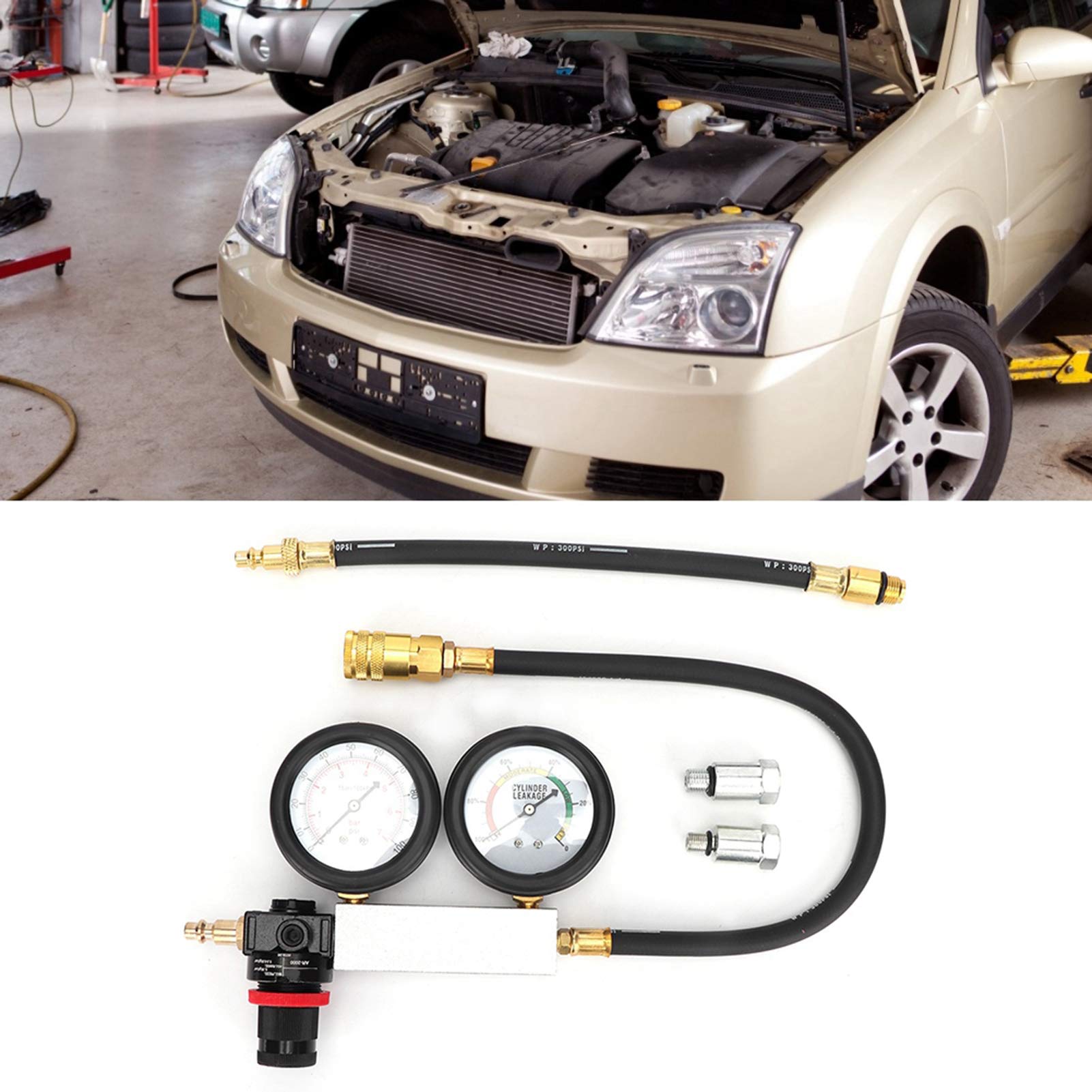 Detector de compresión del probador de fugas de cilindros para diagnóstico de motores de gasolina