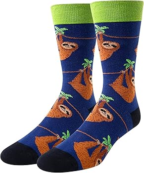 HAPPYPOP Funny Socks Novelty Donkey Cat Flamingo Cow Sloth Socks, Crazy Gifts for Animal Lovers