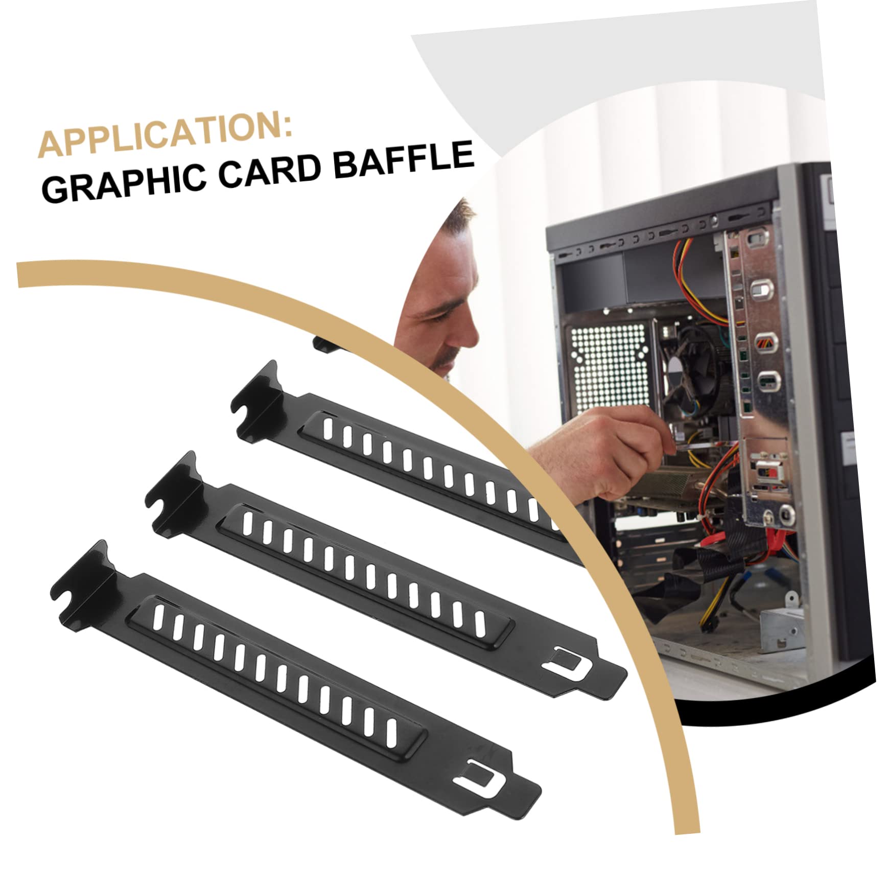 Tofficu 4 Set Piastra Chiusura Pci Inossidabile Per Case Copertura Venti Per Slot Pci Con Aperture Per Polvere 20 Pezzi*4