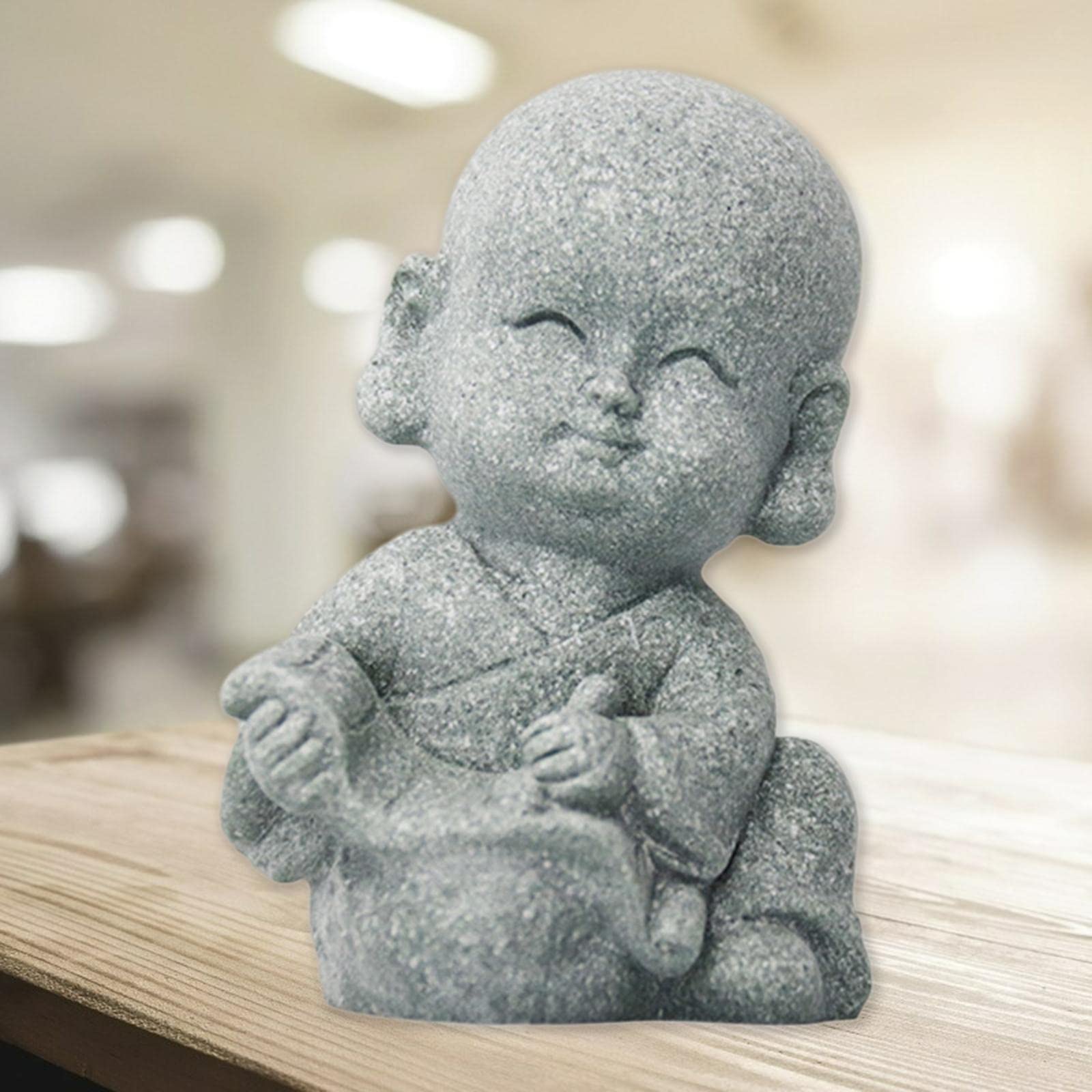Ensemble de 6 Figurines Délicates en Résine Représentant Un Moine Bouddha, Idéal pour La Décoration de Jardin. Sculpture Chinoise Représentant Un, 6 pièces