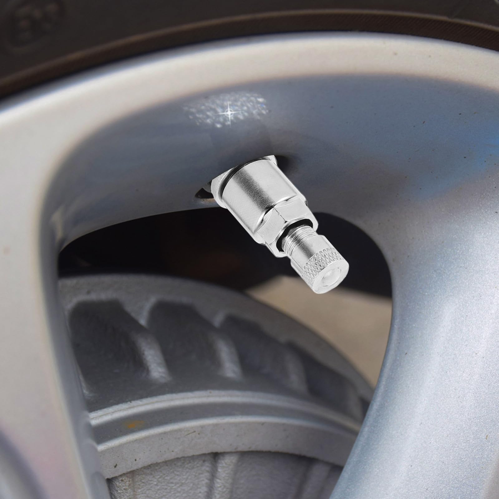 Generic 10 piezas Válvulas Metálicas de Tornillo para Neumáticos Resistentes y Seguras Compatibles con Coches y Camiones Reemplazo Duradero para Llantas Tubeless