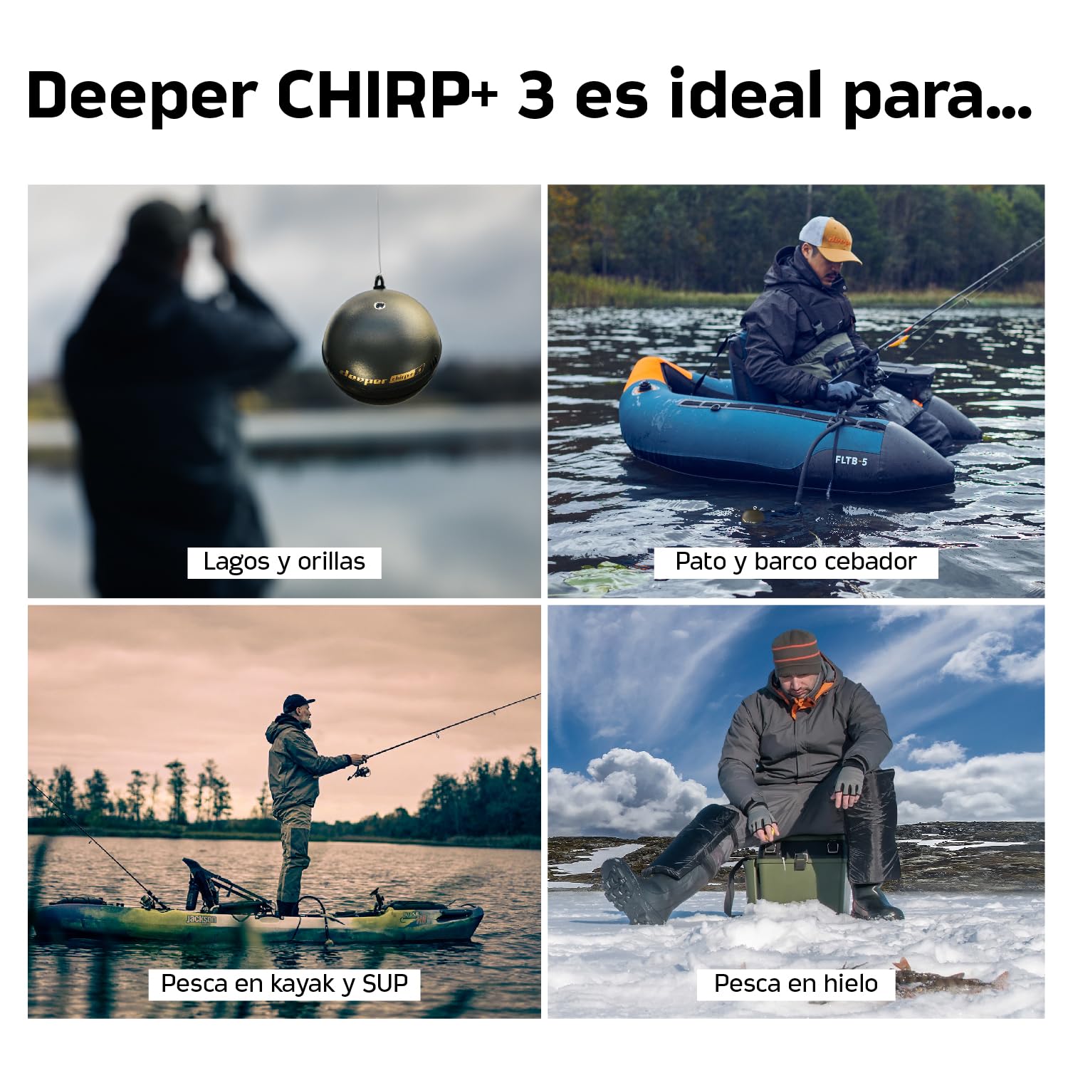 Deeper Smart Sonar Chirp+ 3 Fishfinder (ITGAM1951)