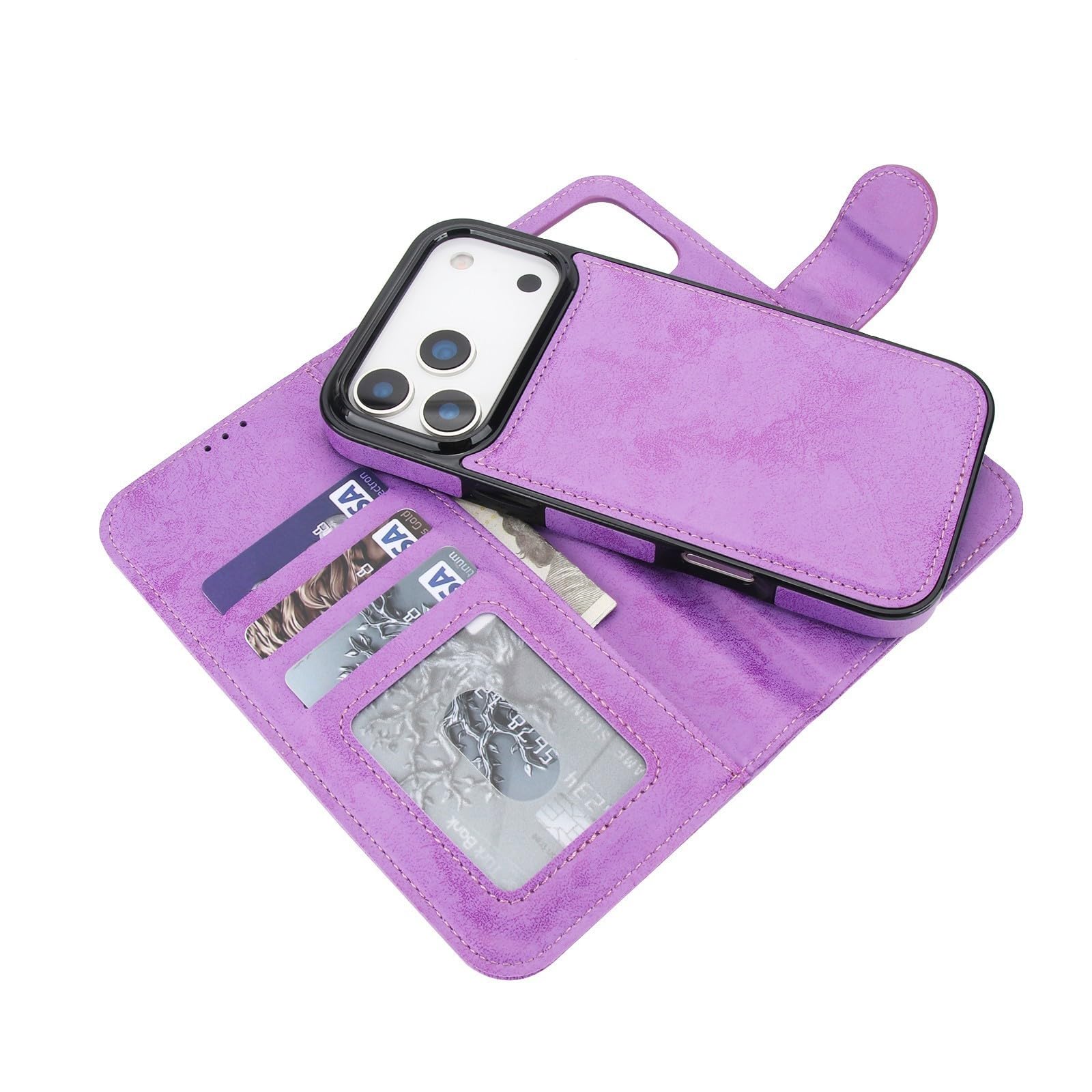 Étui iPhone 17 Pro Max violet en cuir pour vos déplacements urbains - 8