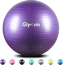 Glymnis Pelota de Pilates Pelota Anti-Burst para Pilates Gimnasia Fitness Embarazo Yoga Embarazo 55cm 65cm 75cm con Hinchador