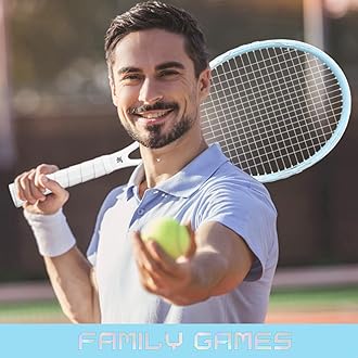 MBFISH Tennis Racket - Super Value Set with Pre-Strung, Comfortable Handle, 27'' Tennis Racquet for Adults, Natural Series Includes 3 Tennis Balls, 2 Overgrips and 1 Tennis Bag