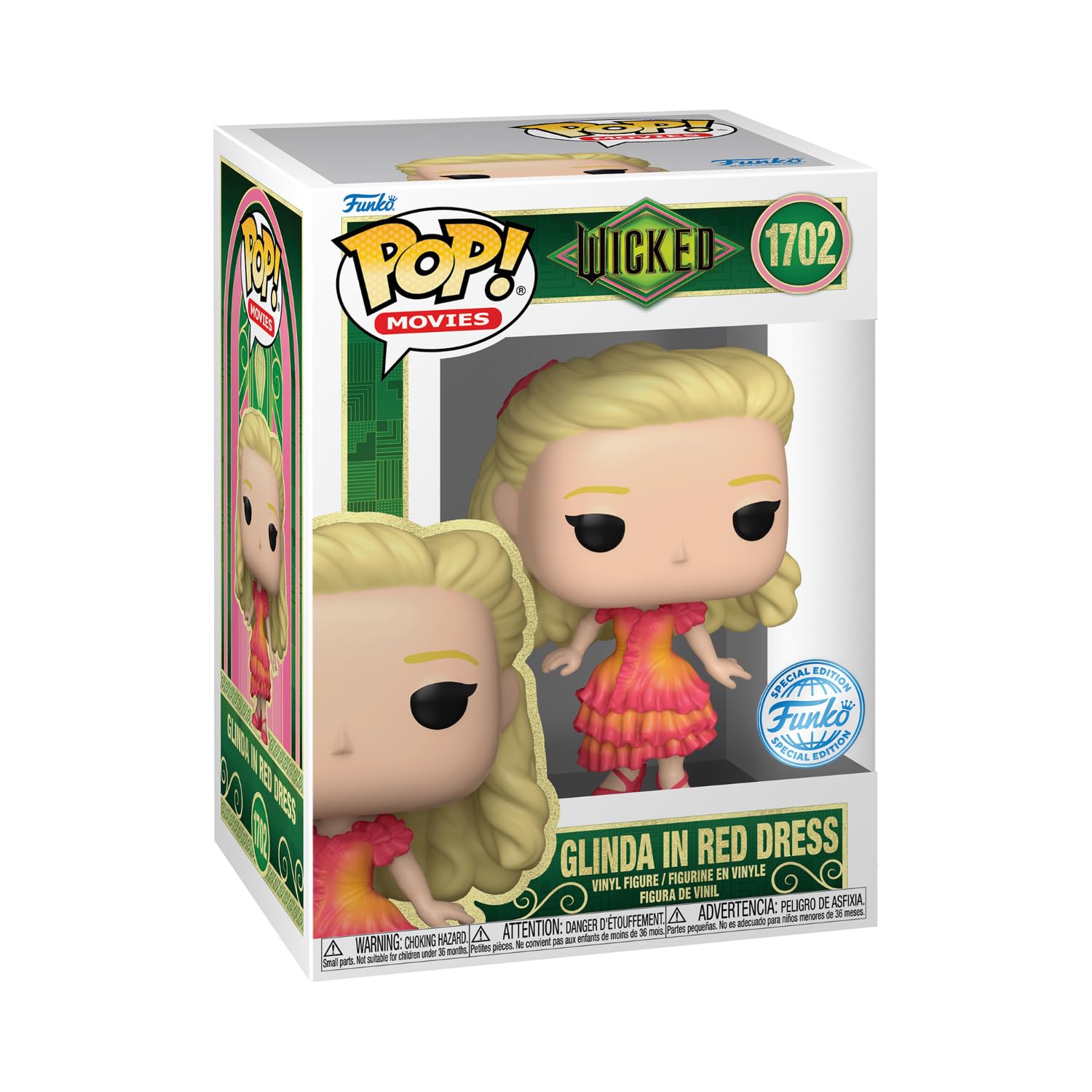 Funko POP Vinyl Excl WKD Glinda in red Dress