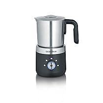 SEVERIN SM 3588 Montalatte da 500W per Montare a Freddo e a Caldo, Montalatte Elettrico in Acciaio Inossidabile, Montalatte Elettrico Cappuccino con Funzione Cioccolata Calda
