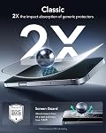 ESR 3 Pack for iPhone 16 / iPhone 15 Screen Protector, [9H Hardness] [Military Grade Shatterproof] Full Coverage Tempered Glass Film with Easy Installation Tool, HD Clear, Scratch Resistant