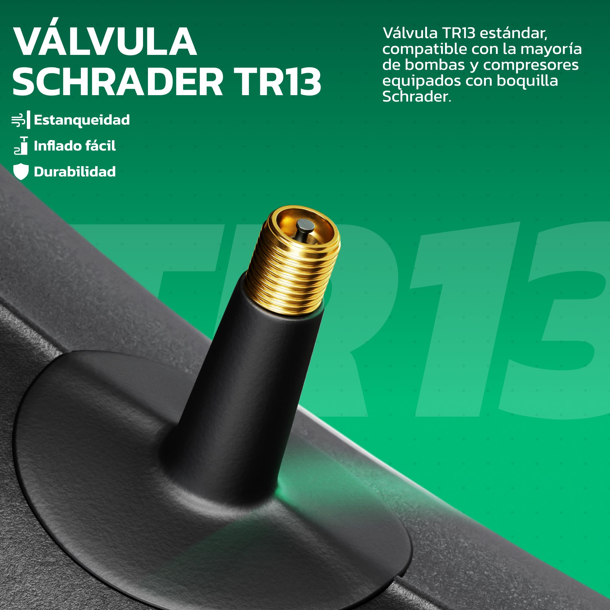 MoovMoov Cámara de aire 16 pulgadas para neumáticos 16x6.50-8 y 16x7.50-8 - Para tractor cortacésped, remolque de jardín, carrito de golf - Pack de 2