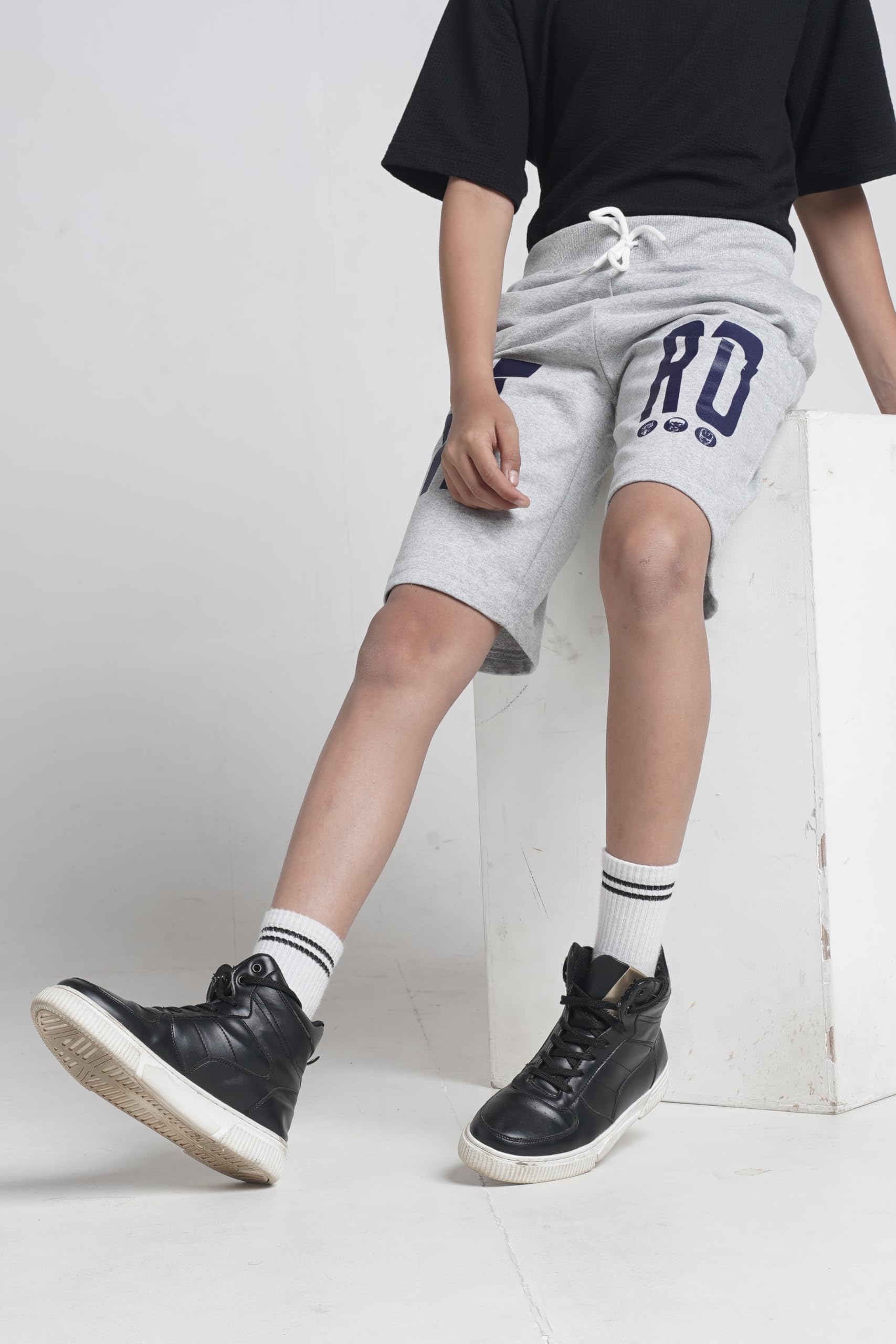 T2F Boys Cotton Printed Shorts with Two Side Pockets (Pack of 3), Assorted, 13-14 Years 4