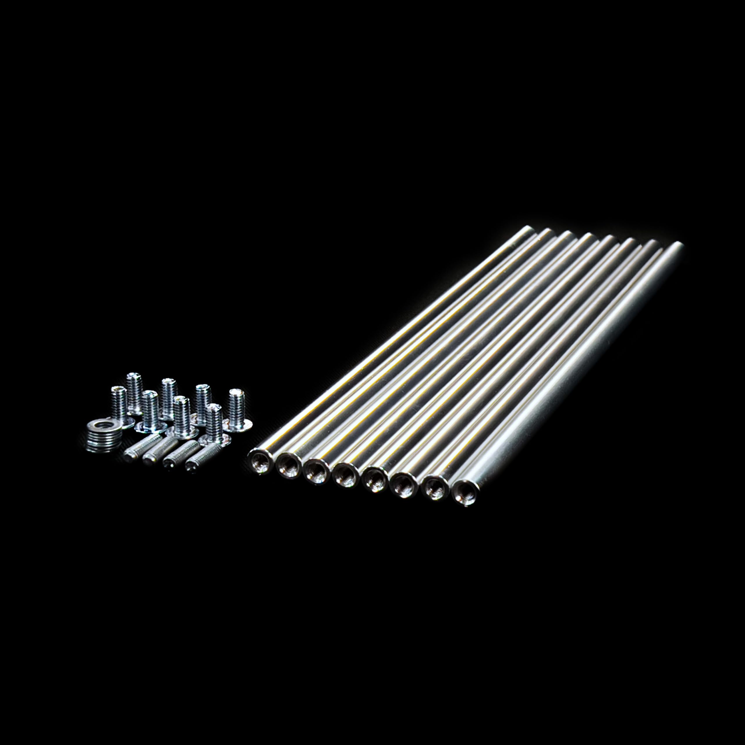 GuineaLoft™-Träger – 8 Aluminiumlegierungsstangen à 30 cm, die zu 4 Stangen à 60 cm verbunden Werden können; ideal für DIY-Käfigträger, Deckel- und Bodensupports, Spielstrukturen sowie Sitzmöbel