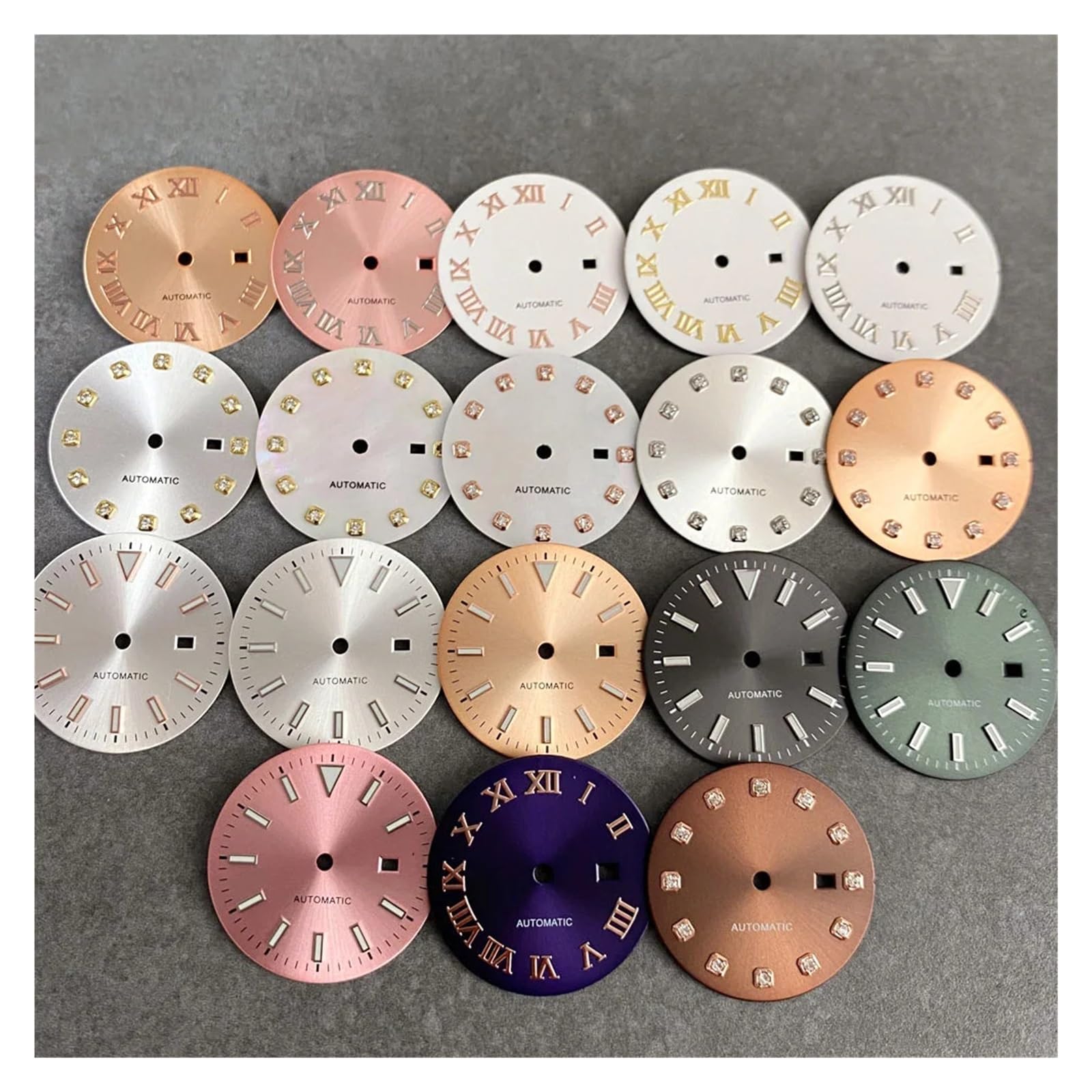 24,5 mm tarcza zegarka twarz damskie akcesoria mechaniczne pasują do 31 mm NH05 NH06 etui świecące