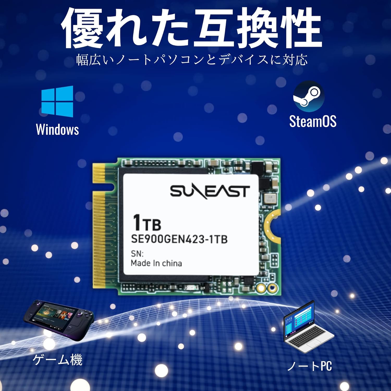 SUNEAST 1TB NVMe SSD M.2 2230 PCIe Gen 4x4 Max Read: Maldives | Ubuy