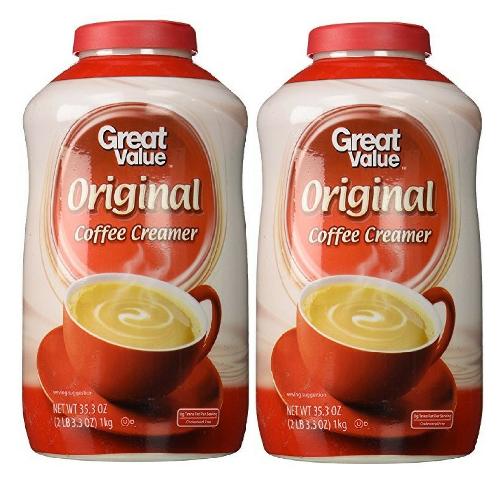 Great Value NonDairy Coffee Creamer, 35.3 Oz, Pack of 2