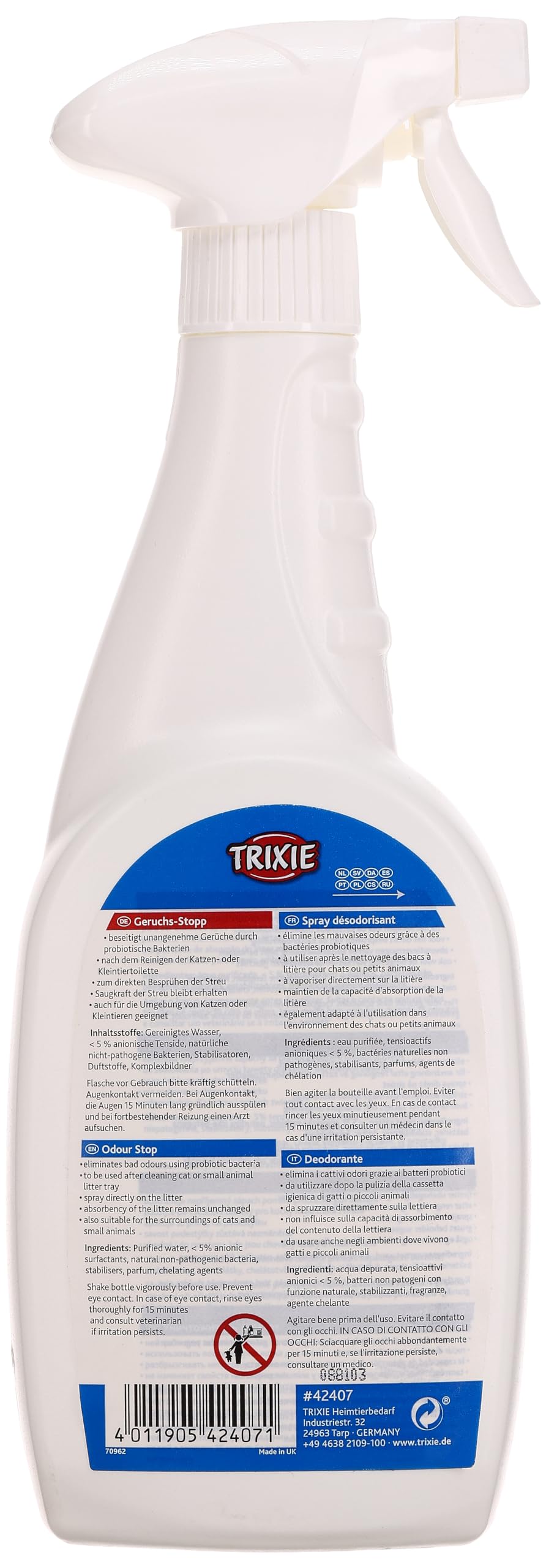 Image secondaire de Spray Désodorisant Simple'n'Clean pour Chats - 750 ML