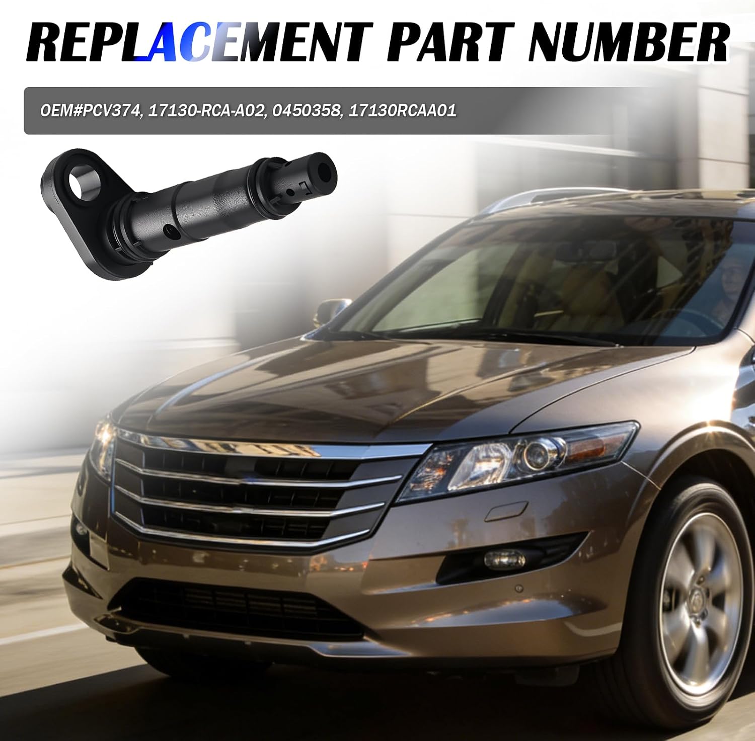 PCV Valve Replacement OEM#17130RCAA01,Valve PCV Compatible with Acura TSX MDX RLX Honda Accord Crosstour Odyssey Saturn Vue,PCVs Valves for Improving Engine Efficiency