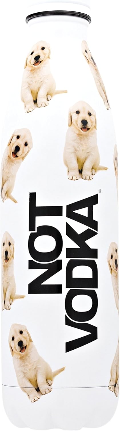 Not Vodka Puppies Make Me Happy Bullet Water Bottle, 25 oz