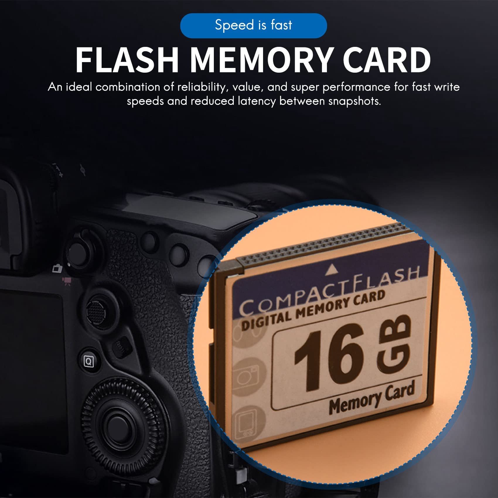 XIAOJUN Professional 16GB Compact Flash Memory Card(White&) — view 6