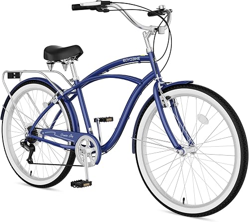 Naizea B2MLB-M26BL-New cruiser bike, Step Over Blue