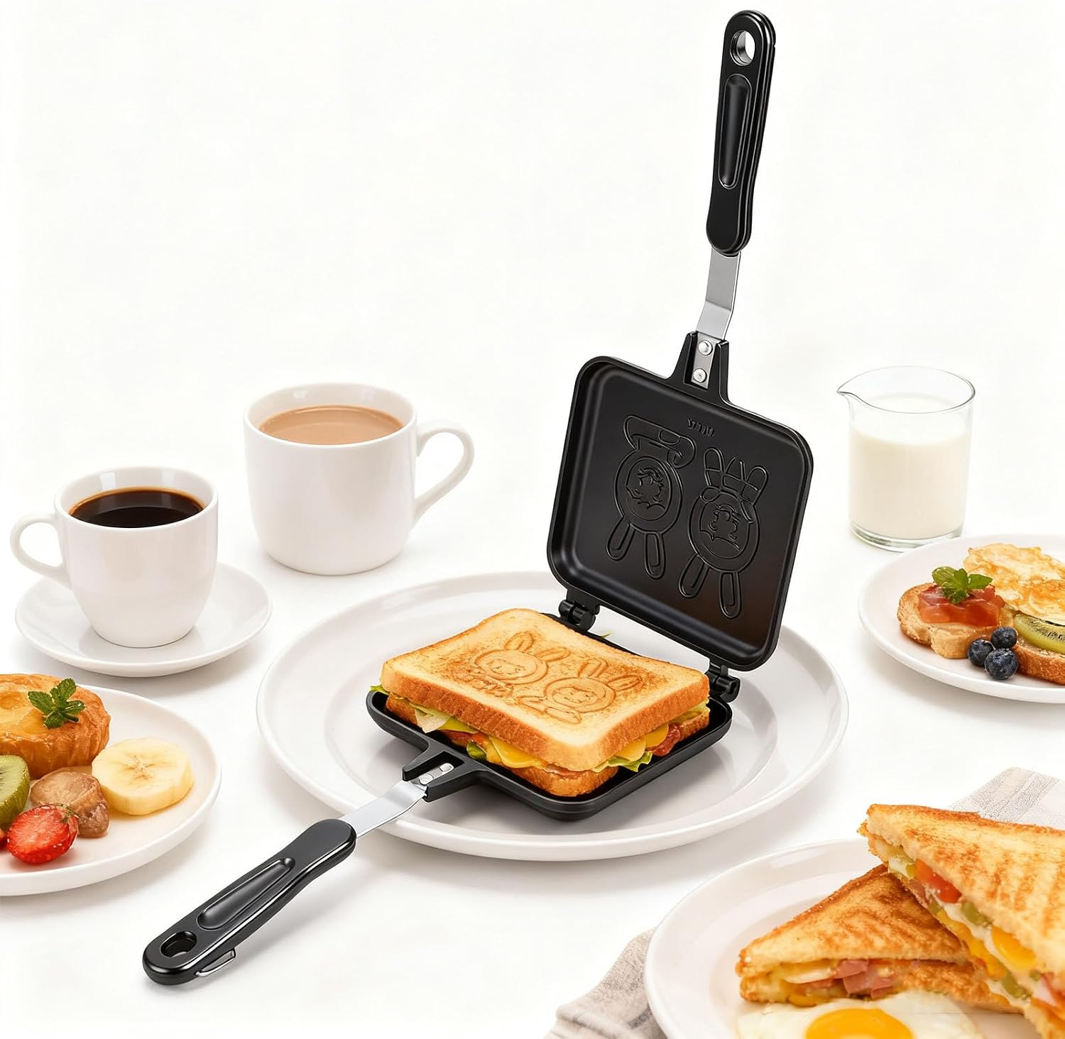 Yosoo Health Gear Panini Press Grill, Double Sided Nonstick 15.5 x 35.5cm