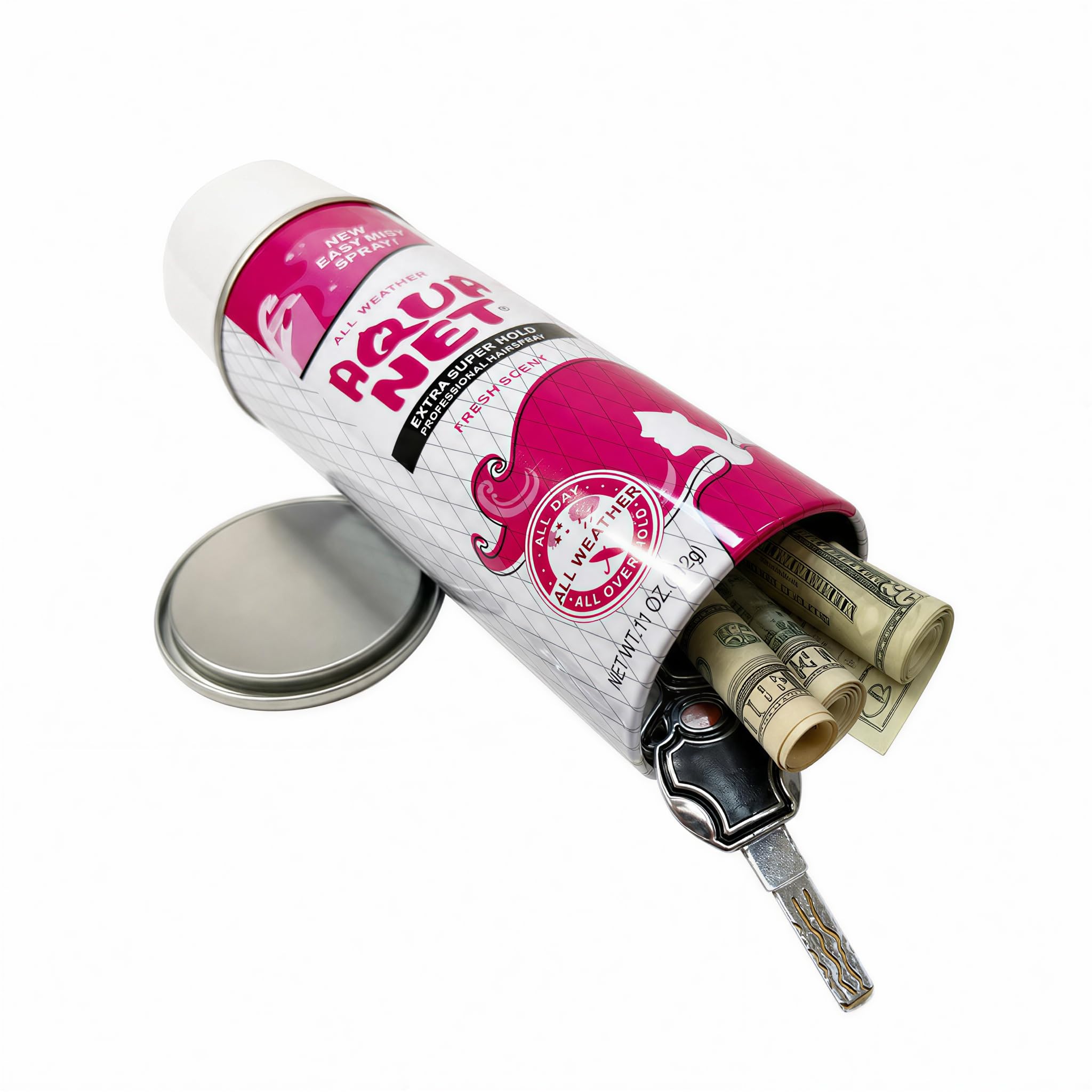 Aquanet Spray Diversion Safe Stash Can with Food Grade Smell Proof