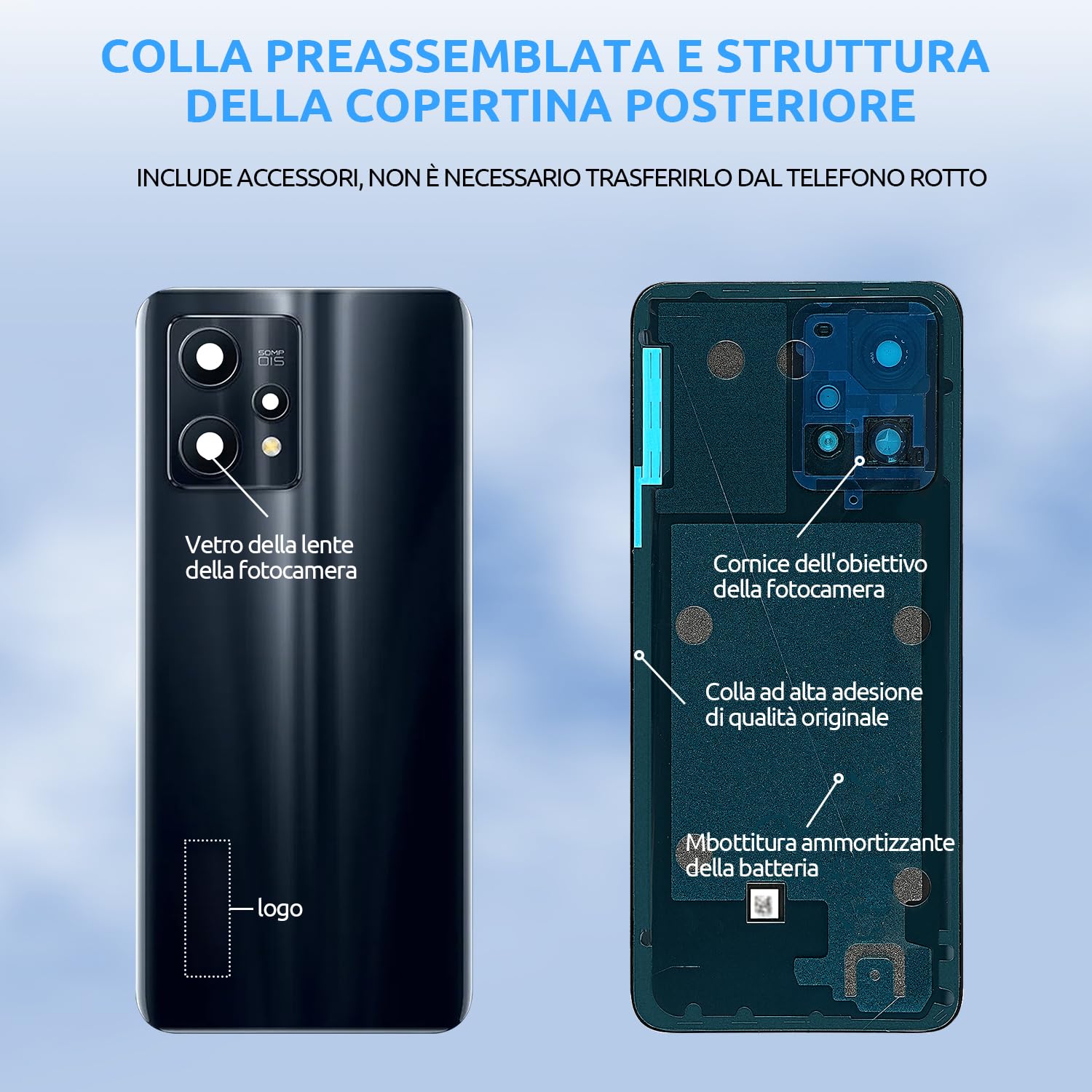 Kit Display + Touch Con Frame Per Nokia G11 (TA-1401) / G21 (TA-1418) – Nero