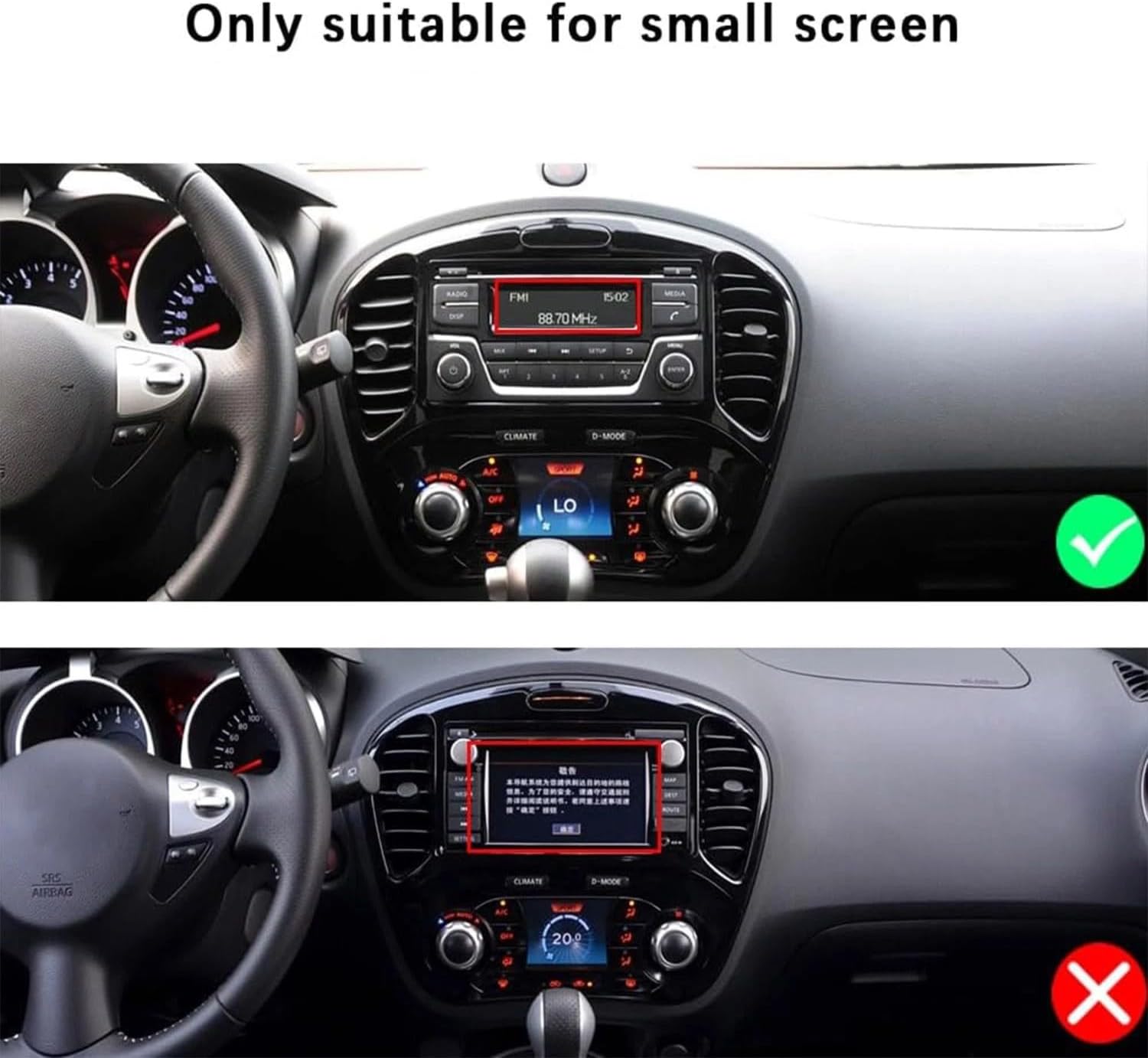 4G+64G Car Stereo for Nissan Juke 2010-2014 with Carplay Android Auto Double Din Radio w/9.7 Inch HD Touch Screen Bluetooth EQ GPS Navi WiFi FM/RDS Mirror Link SWC Backup Camera Mic
