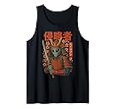 Alien Samurai Japanese Sword Tank Top