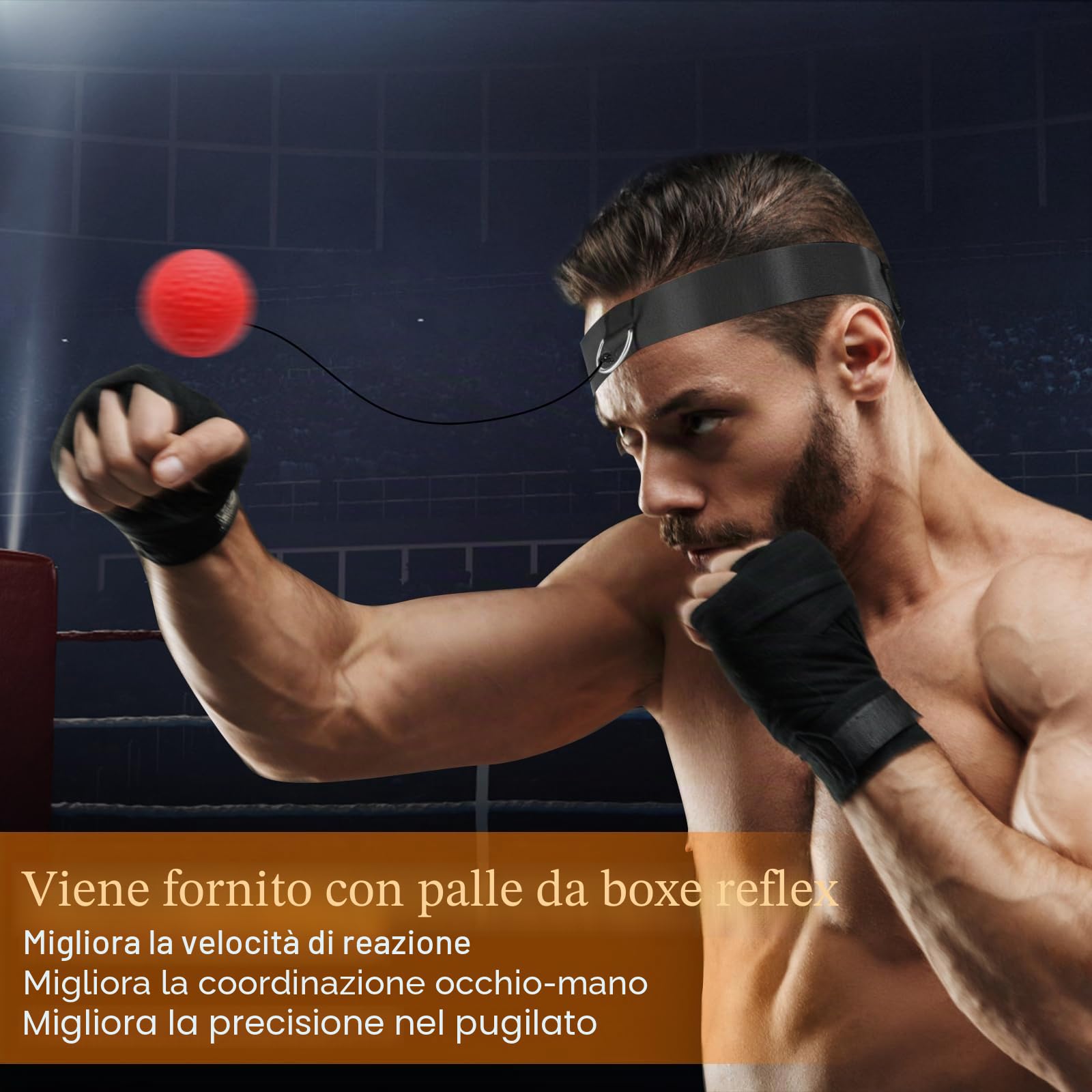 YORWHIN Sacco da Boxe da 120cm per Adulti, Attrezzatura per l'Allenamento di Boxe con Sacco da Boxe Non Riempito, Reflex Ball, Guanti da MMA, Fasce Boxe, Set da Boxe per Karate, Kickboxing e Muay Thai