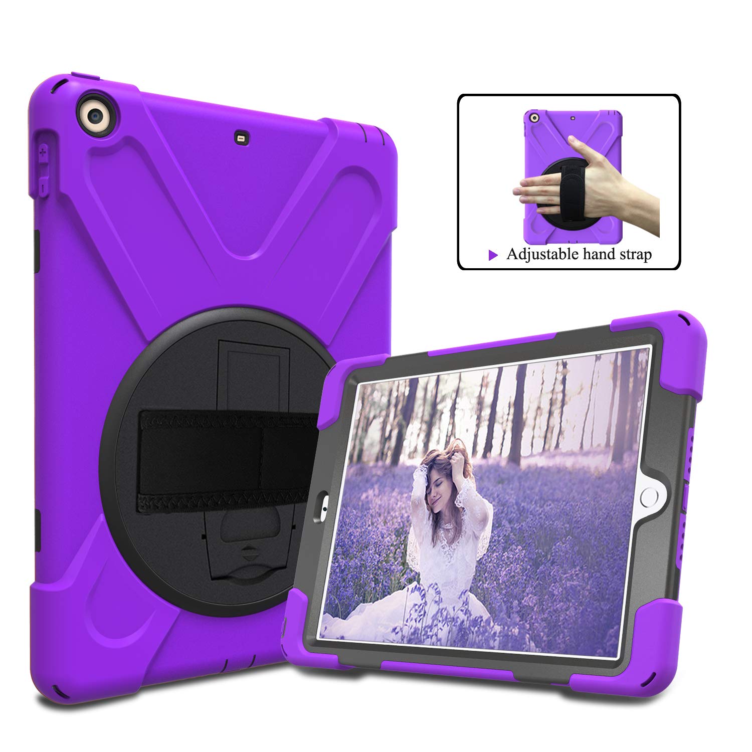 Cover IPad 9.7 Pollici 2018/2017, Resistente Antiurto PC Duro 360 - Foto 5