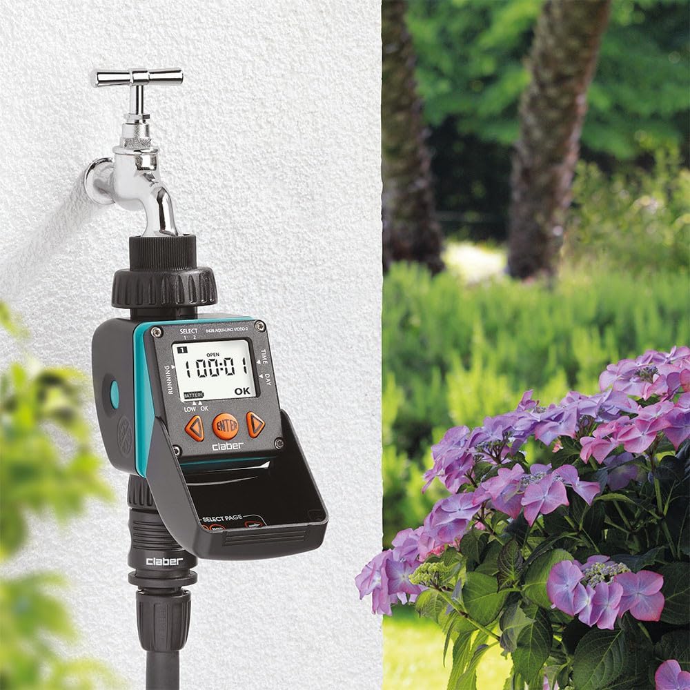 Claber Aquauno Video-2 in a garden setting