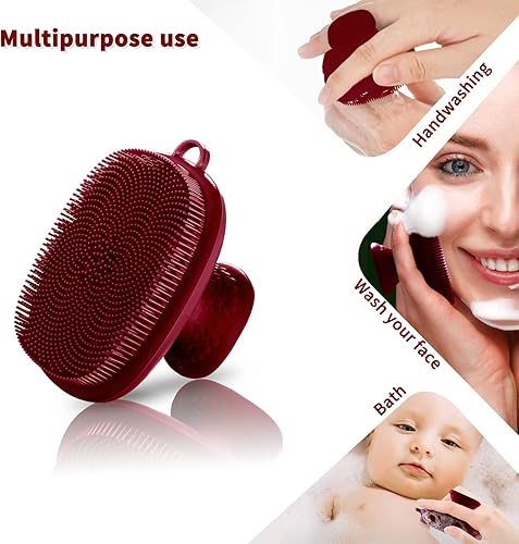 Miniatura 21 de Limpiador facial de silicona para hombres, cepillo de limpieza facial de silicona, cepillo de lavado facial manual, impermeable, cuidado de la piel