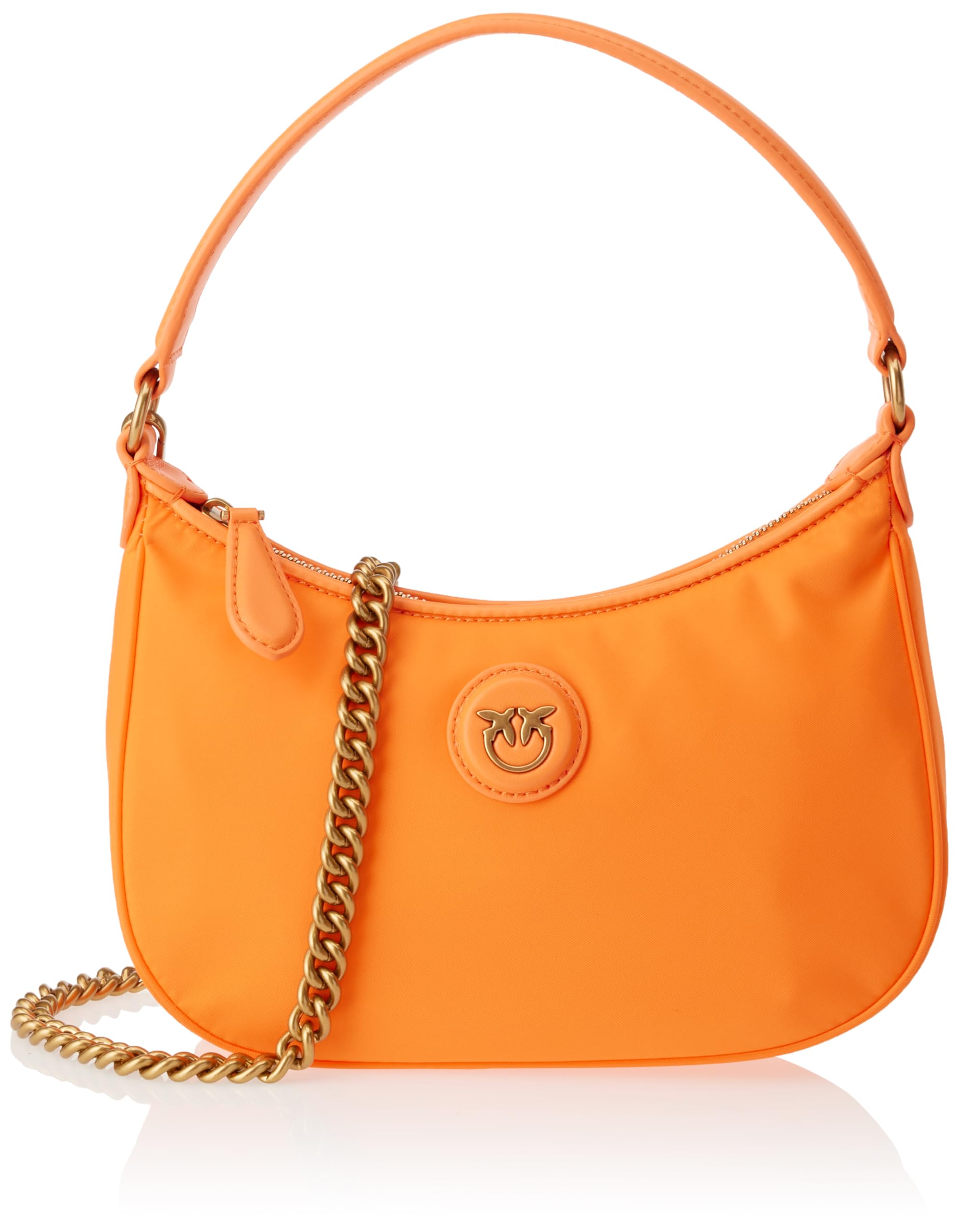 Pinko Half Moon Recycled, Media Luna Mini Nylon Reciclado para Mujer