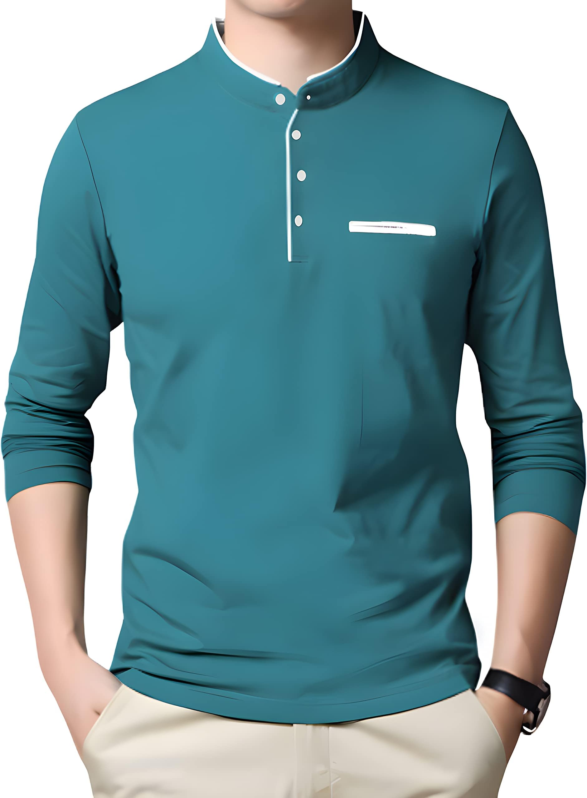 AUSK Men T-Shirt with Full Sleeve Cotton Blend Fabric