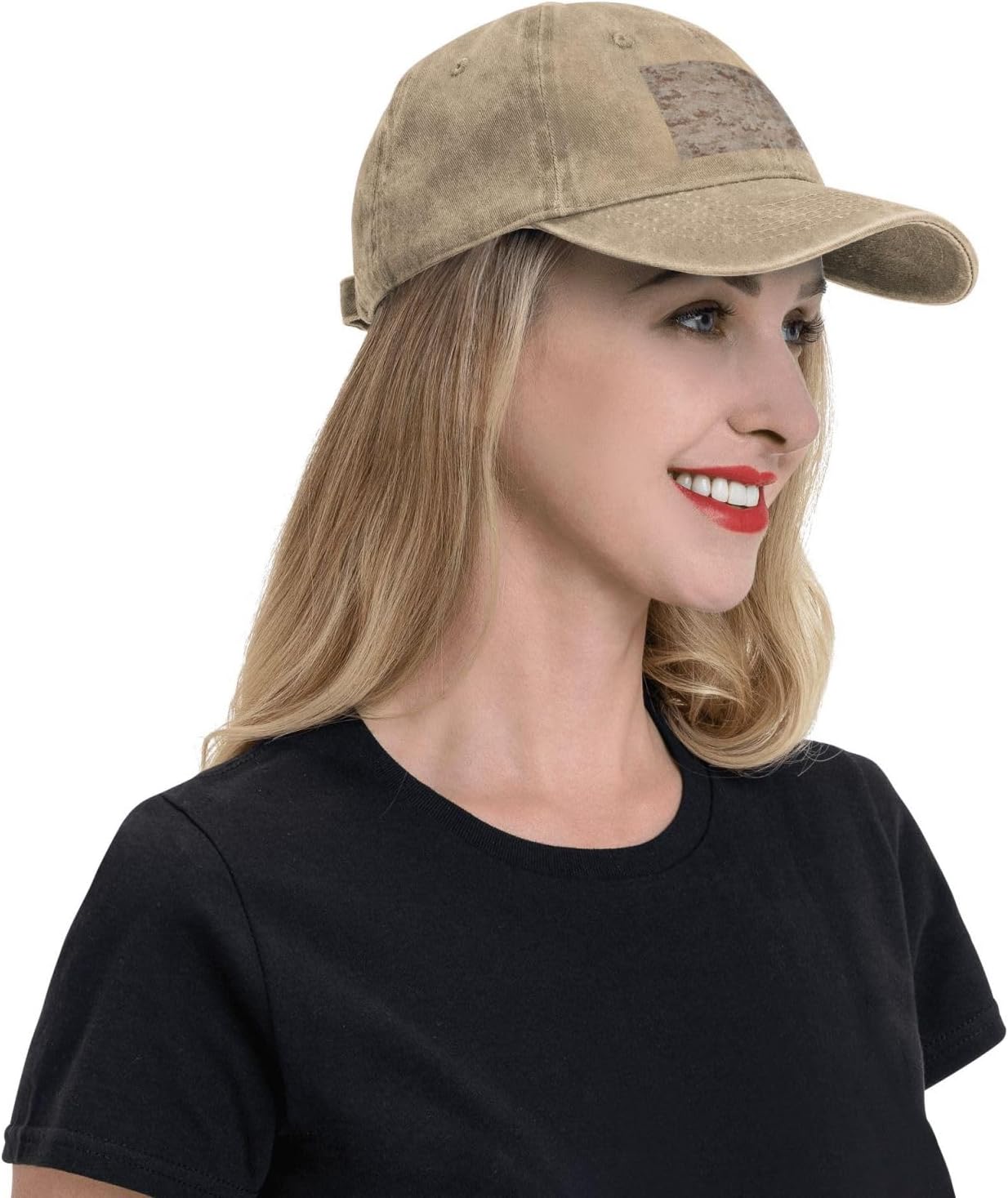 Texture Background in Brown Print Cowboy Hat Personalized Baseball Cap Fashion Hat Cap Funny Gifts for Women Men