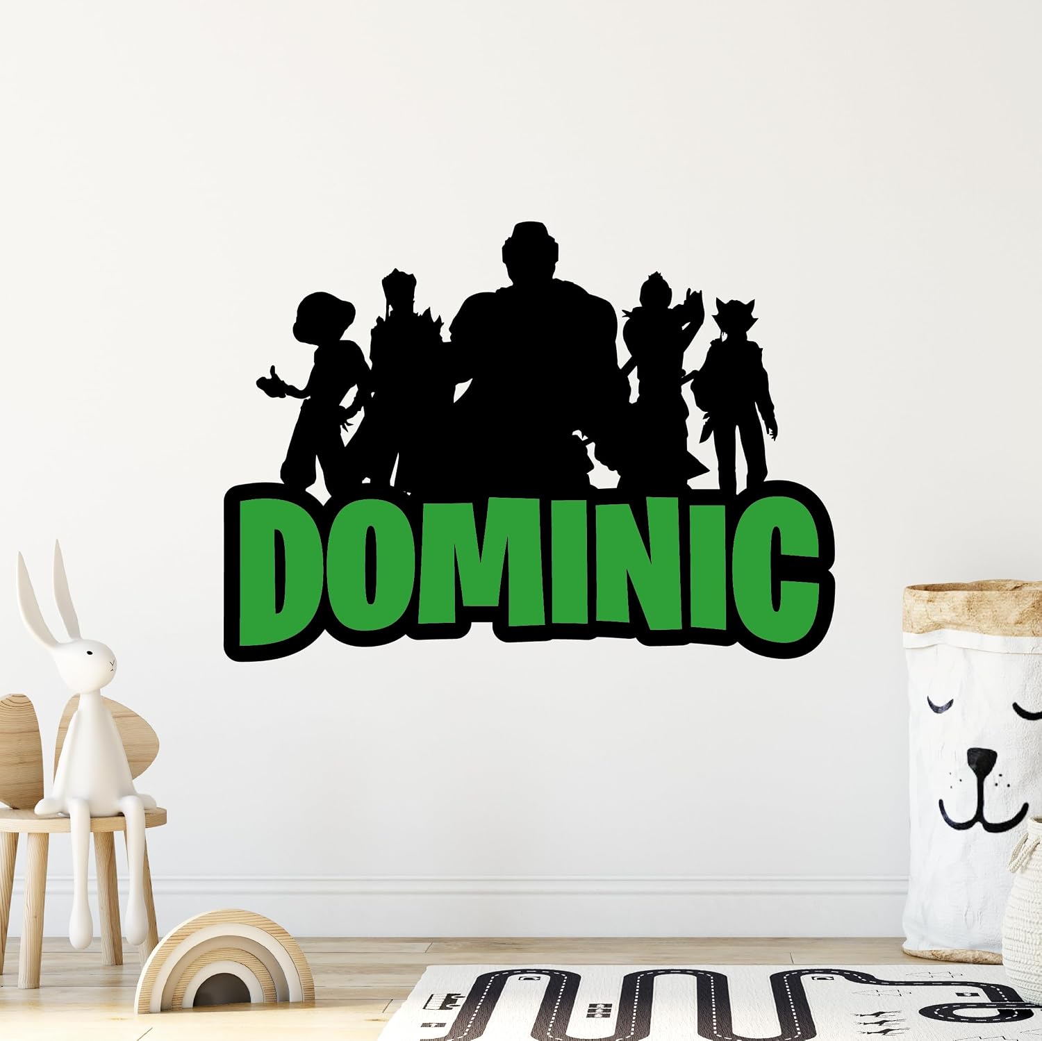 Custom Gaming Wall Decal - Personalized Gamer Room Decor, Video Game Stickers, Gaming Wall Stickers for Game Room, Gamer Name Wall Decor, Game Character Name Wall Decal