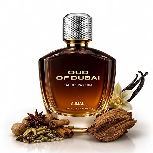 Ajmal | Oud of Dubai - 100 ml | Perfume for Man & Women| Premium Unisex Perfume | Eau De Parfum | Scent Spray | Long Lasting Fragrance for Men, Women | Woody, Musky & Oud | Gift for Men, Gift for Women