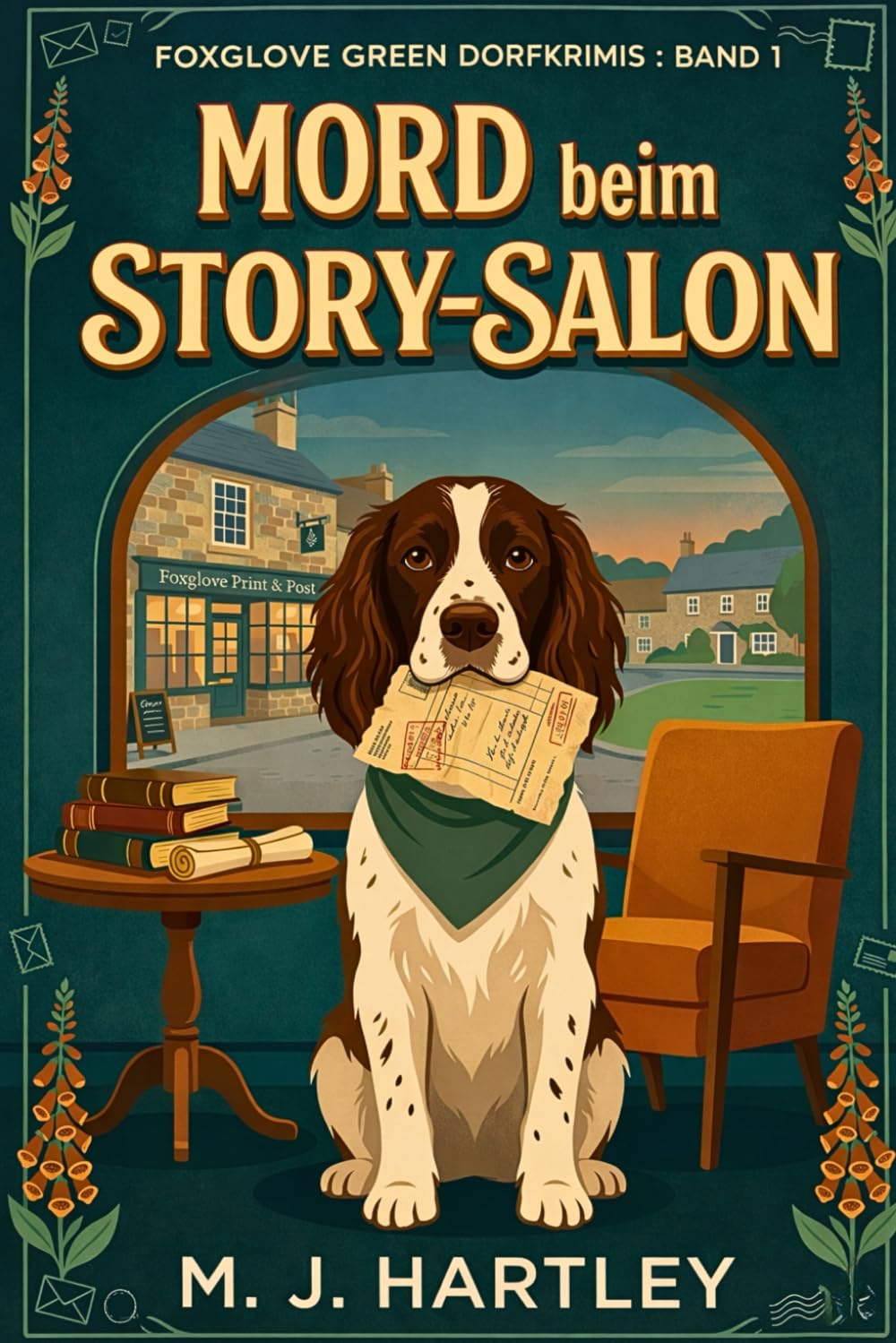 Mord beim Story-Salon: Ein Cosy-Krimi aus Foxglove Green, einem englischen Dorf, mit einem geretteten Spaniel (Foxglove Green Dorfkrimis)