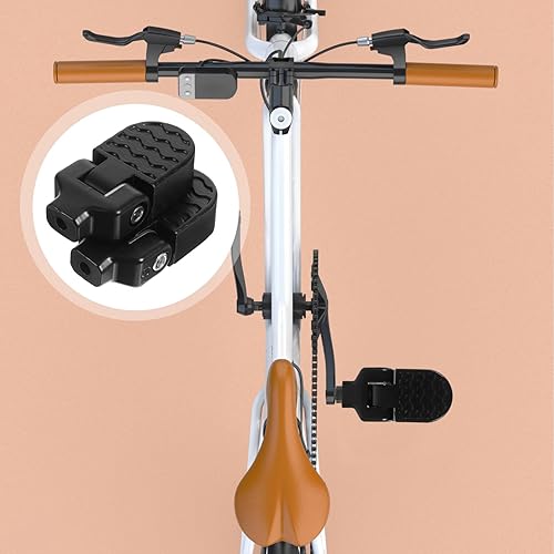 Miniatura 7 de YARNOW 2 Pairs Pedal Bike Accessories Mountain Bike Pegs Folding Bike Folding Foot Pegs Cycle Foot Pegs Platform Flat Pedals Electric Bike Rear Seat