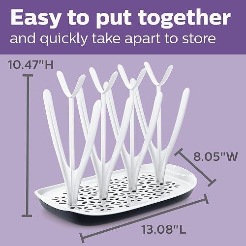Philips Avent Drying Rack with Detachable Drip Tray for Clean, Tidy Drying (Model SCF149/00) - 3