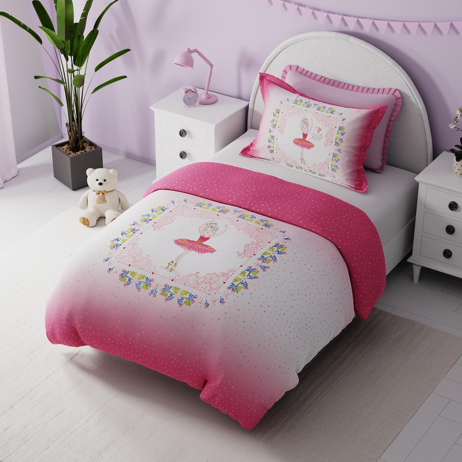 BOUTIQUE LIVING Rock & Room Cotton 300 TC Single Bedsheet Set for Kids