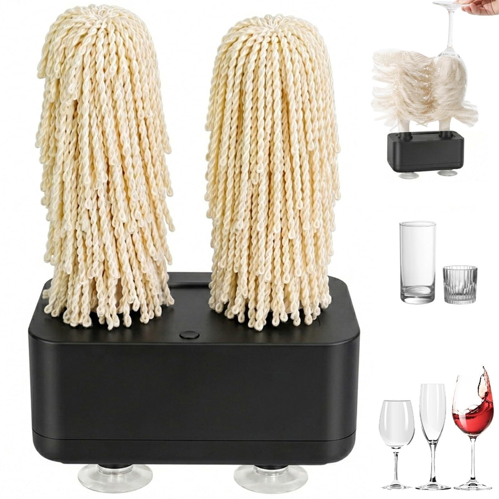 Lucidatrice elettrica per bicchieri da vino, lucidatura automatica