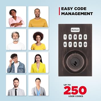Kwikset HomeConnect 620 Z-Wave Long Range Enabled Keypad Smart Lock Convenient Keyless Entry, Customizable User Codes, Ring Alarm Compatible, Hub Required, Sold Separately Venetian Bronze Contemporary