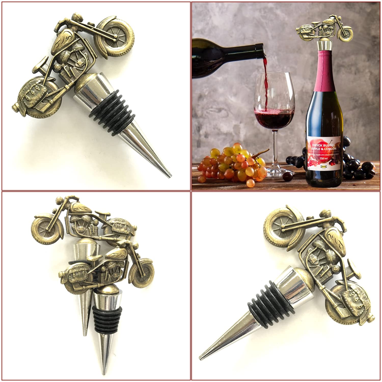 Bouchon De Bouteille Ciselé Vintage - Grand Père - Déco Rétro
