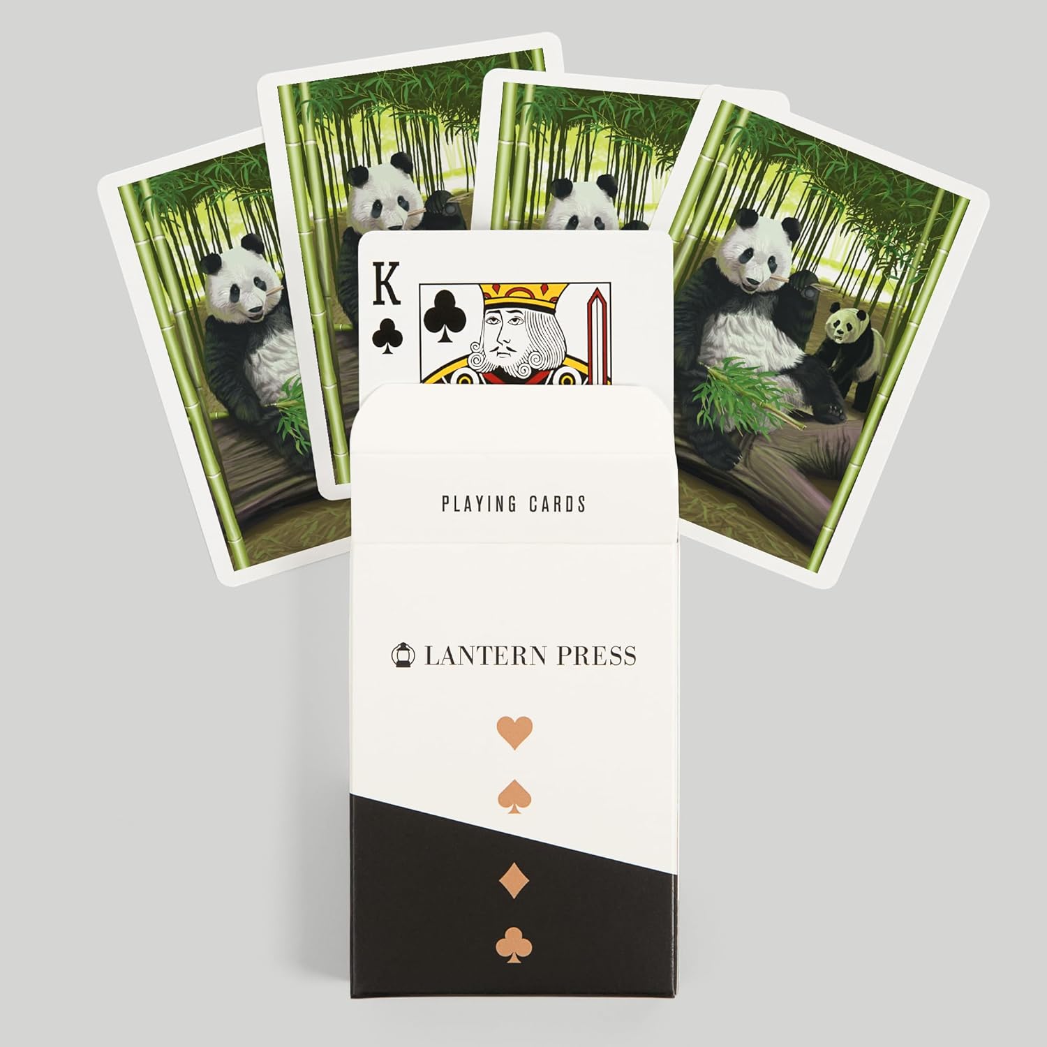 Lantern Press Pandas, 52 Playing Cards for Adults, Poker Size Card Deck