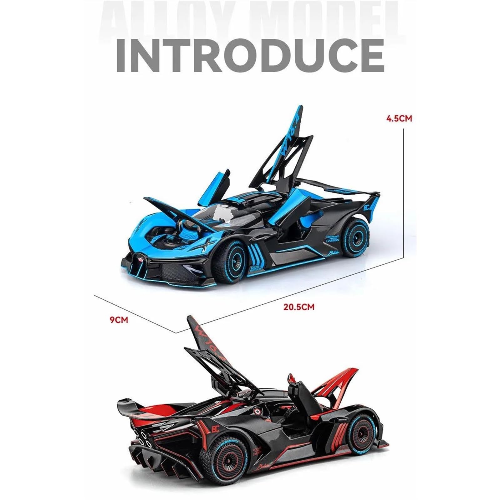 Amazon.co.jp: Display Cars 1:24 ブガッティ ボリード 合金スポーツ